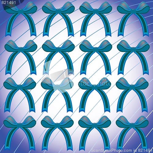 Image of blue ribbon pattern