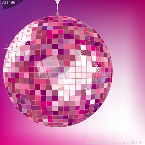Image of disco ball purple