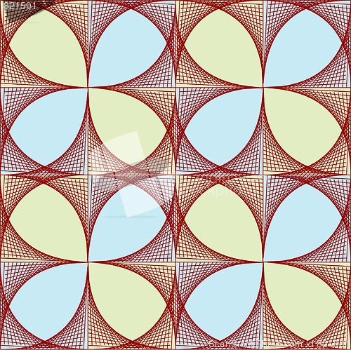 Image of abstract red mesh