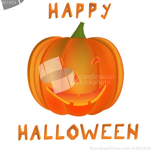 Image of happy halloween pumpkin