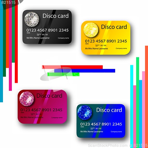 Image of credit card disco collection