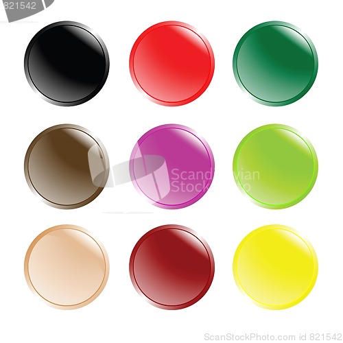 Image of futuristic web buttons