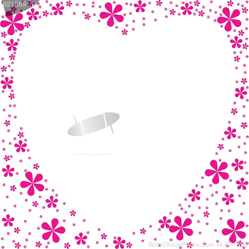Image of heart shape flowers foliage