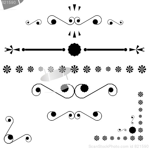 Image of corners and page end ornaments