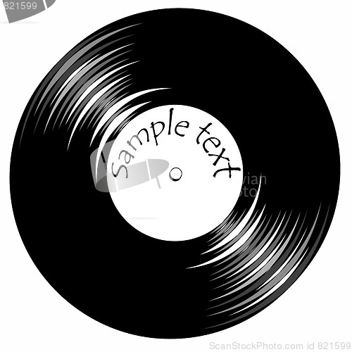 Image of vintage vinil record with space for text