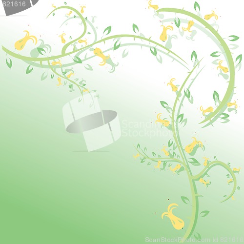 Image of abstract floral background with place for your text