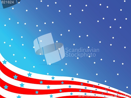 Image of stylized american flag