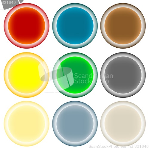 Image of buttons for web