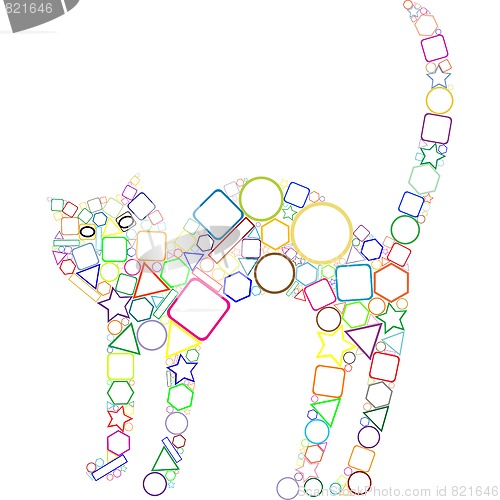 Image of geometric cat