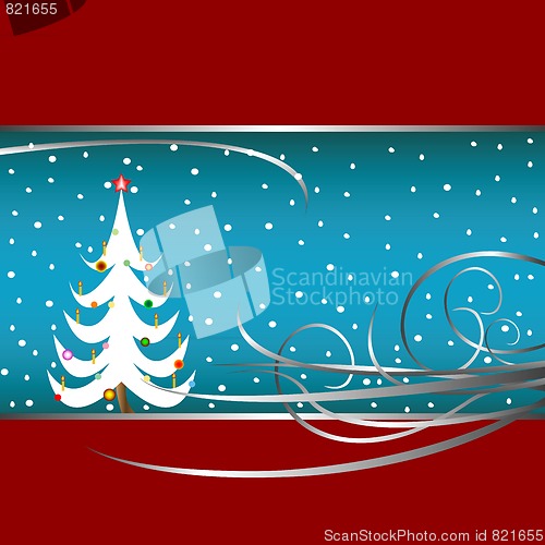 Image of christmas tree card
