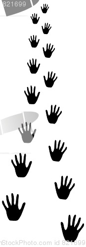 Image of hands walking