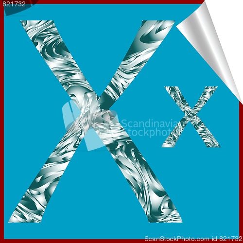 Image of alphabet letter X