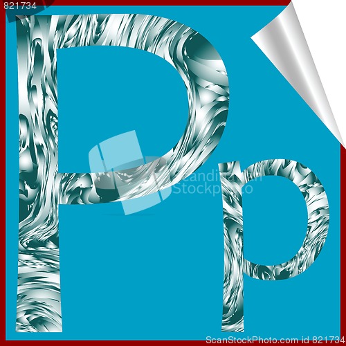 Image of alphabet letter P