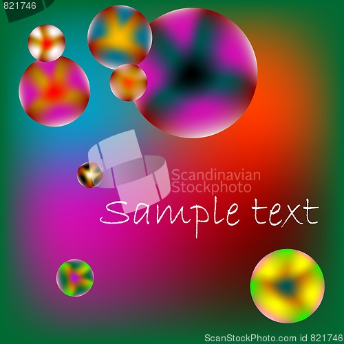 Image of stylized bubbles with space for text