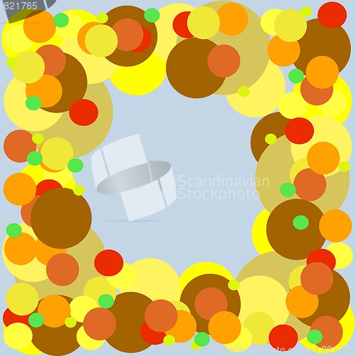Image of bubbles on blue background