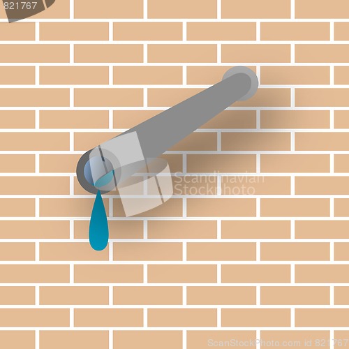 Image of pipe and wall