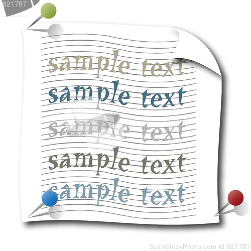 Image of note for desktop
