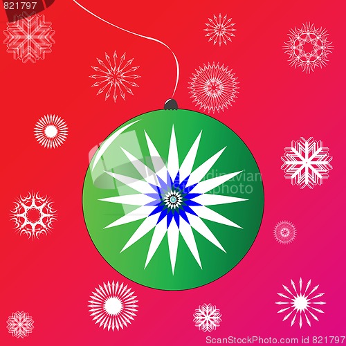Image of christmas globe green