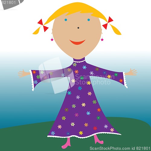 Image of happy little girl