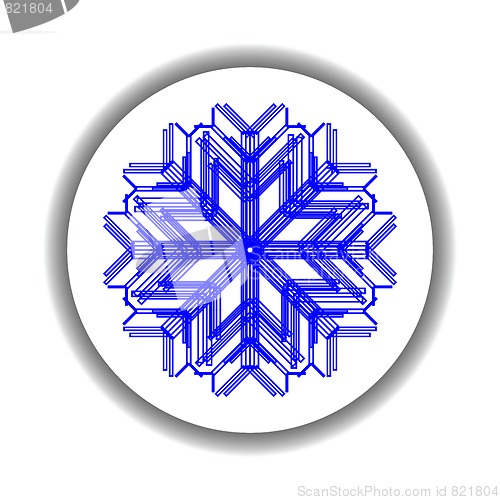 Image of snow flake medallion 4