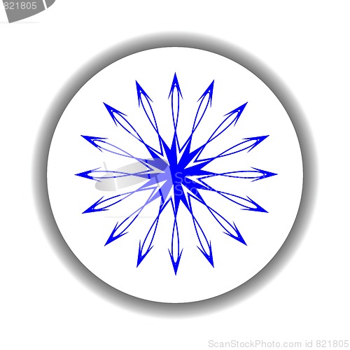 Image of snow flake medallion 4