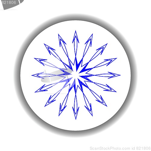 Image of snow flake medallion 6