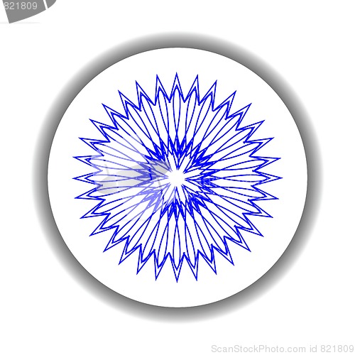 Image of snow flake medallion 8