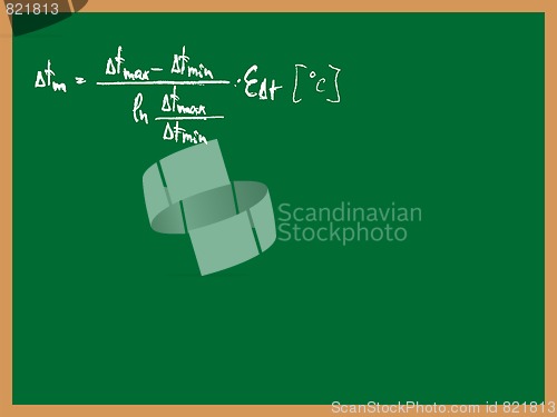 Image of formula and table