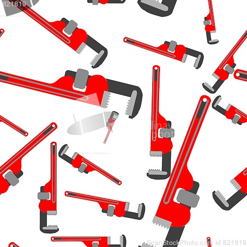 Image of wrench pipe seamless pattern