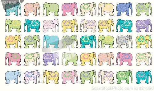 Image of elephant vector background