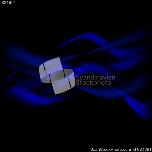 Image of blue energy waves