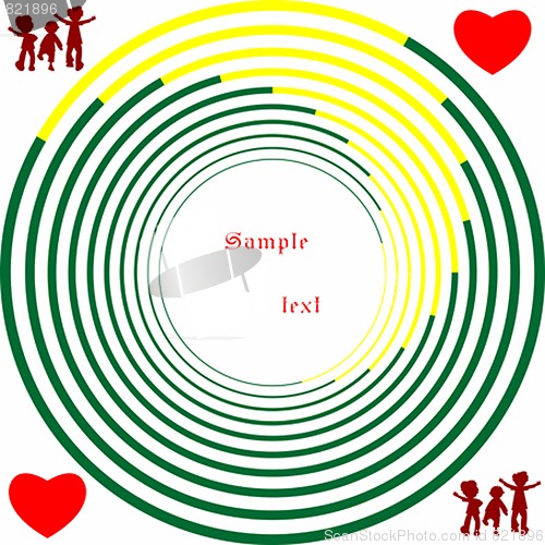 Image of retro abstract circles