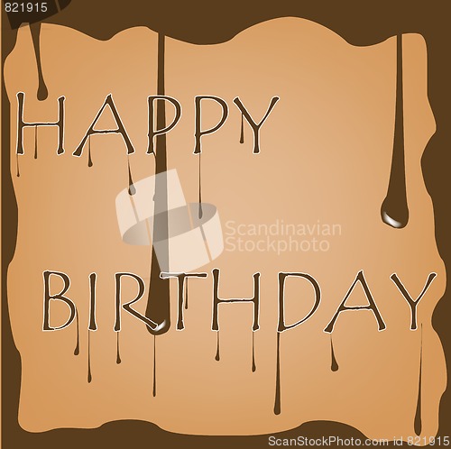 Image of chocolate birthday