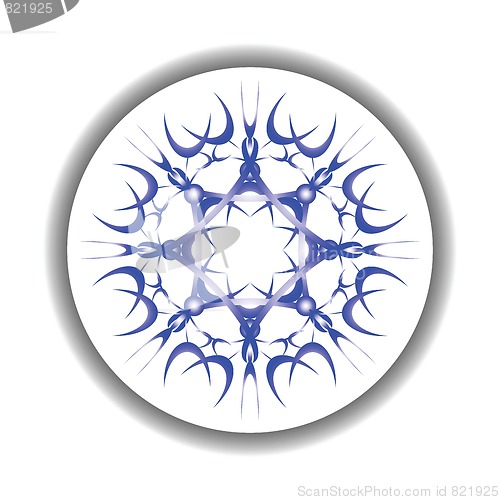 Image of snow flake medallion