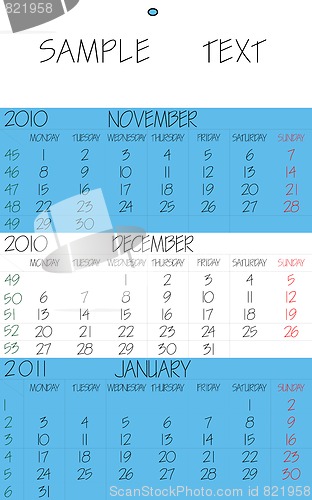 Image of english calendar 2010 december