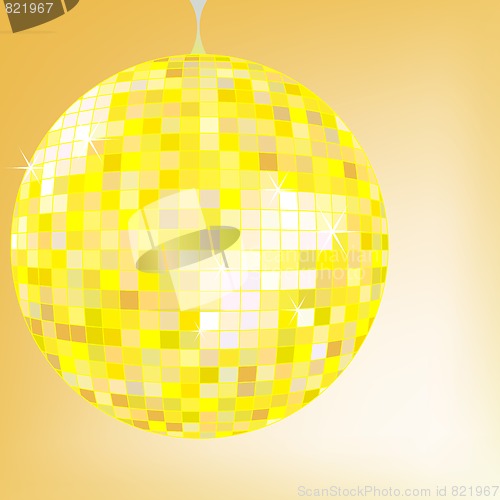 Image of disco ball yellow