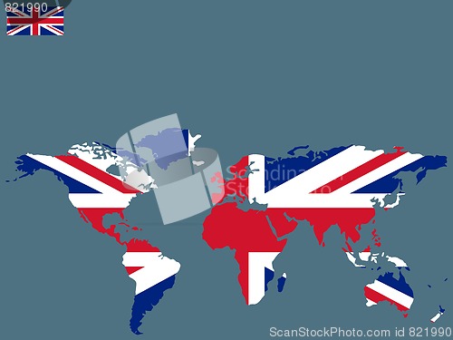 Image of union jack world map