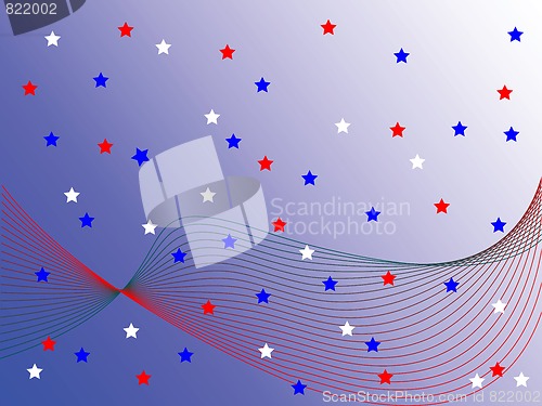 Image of wave and stars