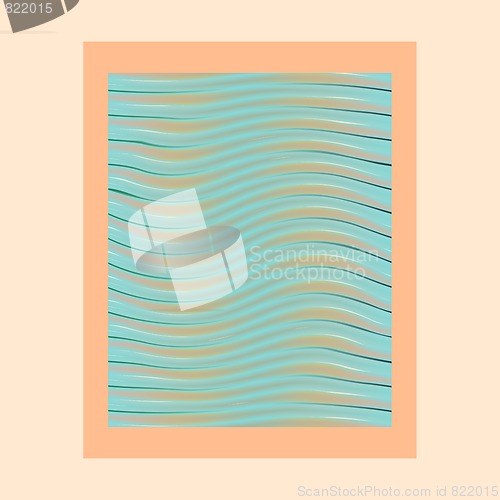 Image of abstract waves photo frame
