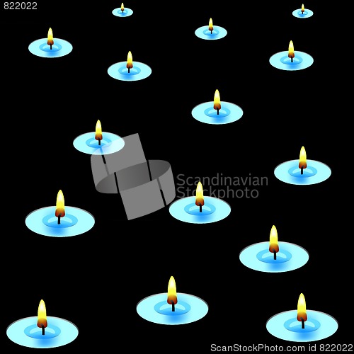 Image of candles in the dark