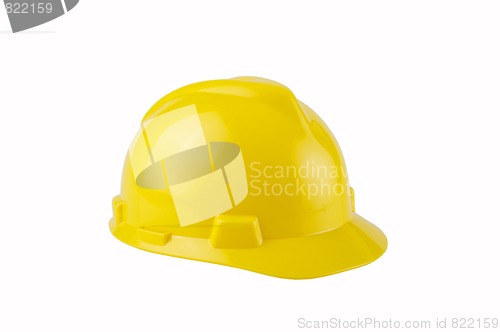 Image of Yellow Construction Hard Hat with clipping path