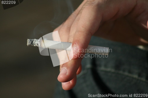 Image of Hand Holding a Cigarette