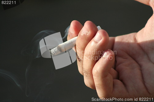 Image of Hand Holding a Cigarette