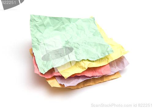 Image of Crumpled note papers