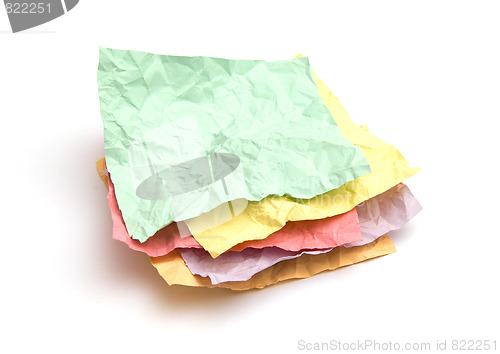 Image of Crumpled note papers