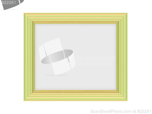 Image of Isolated decorative golden frame