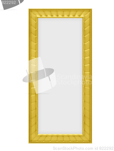 Image of Golden frame over white