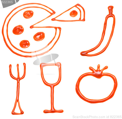 Image of Ketchup food icons