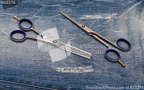 Image of Scissors on the Jeans