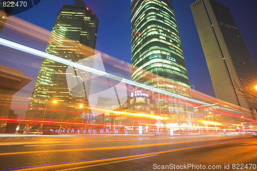 Image of light trails